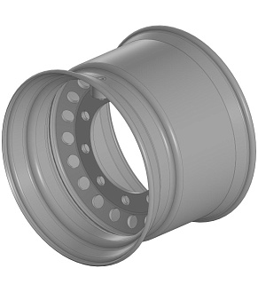 Колесо дисковое HARTUNG 16.0x22.5 10/335 d281 ET0
