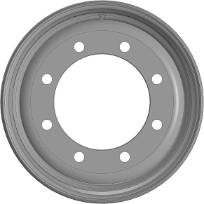 Колесо дисковое HARTUNG 6.75x17.5 8/275 d221 ET0