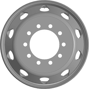 Колесо дисковое HARTUNG 6.75x19.5 10/225 d176 ET136
