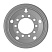 Диск колёсный HARTUNG 12.0-21 10/286 d222 ET100 