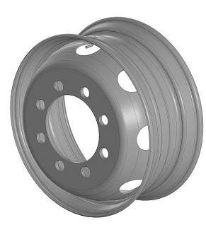 HARTUNG wheel 8.25x22.5 8/285 d221 ET153